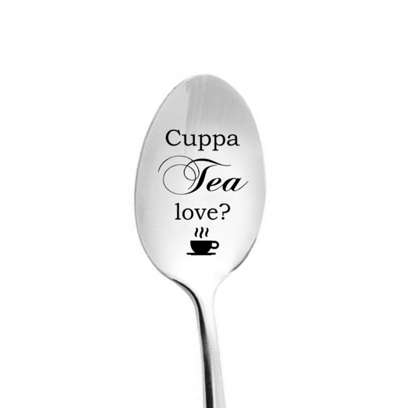 Cuppa Tea Love Personalised Spoon