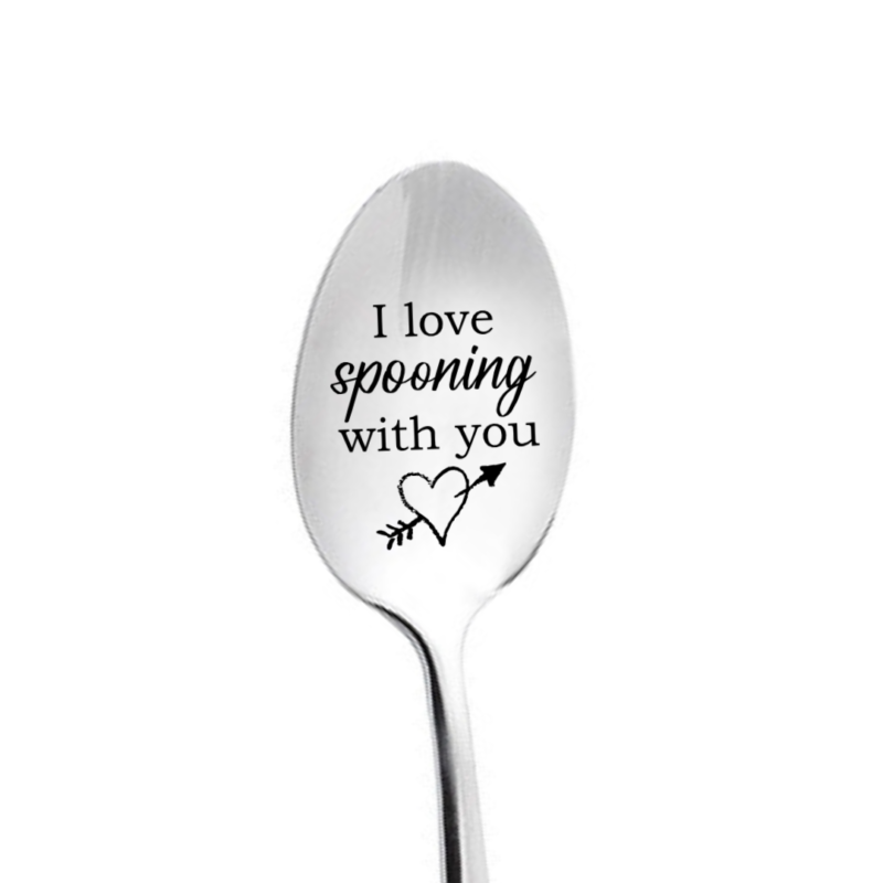 I love spooning with you personalised spoon