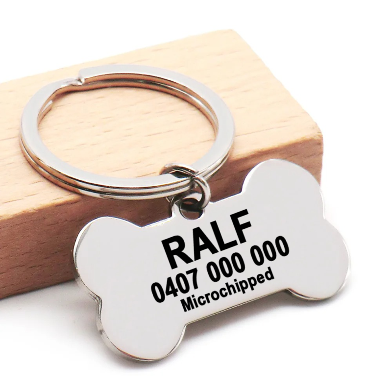 Custom Stainless Steel Bone Pet Tag
