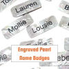 Engraved Pearl Name Badges