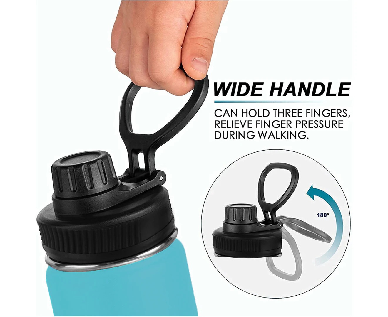 1.2 litre (40oz) Personalised Engraved Stainless Steel Water Bottle - Image 5