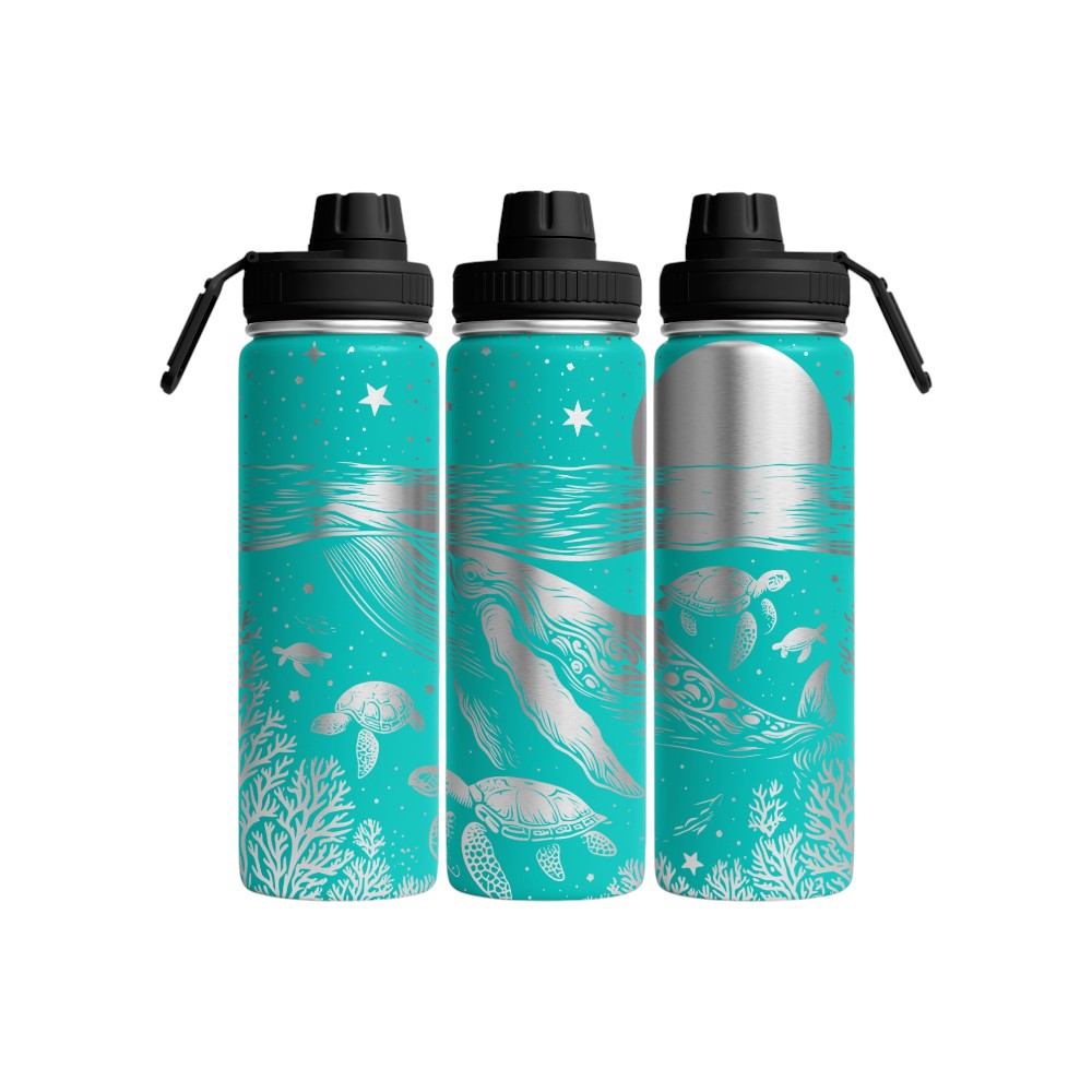 Whales Water Bottle Personalised