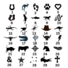 Cattle Tag Icons for engraving