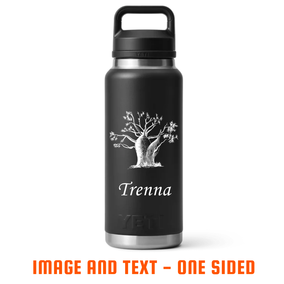 Image and text - One Sided