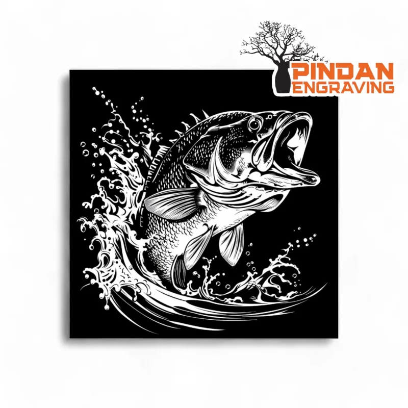 Barramundi slate coaster