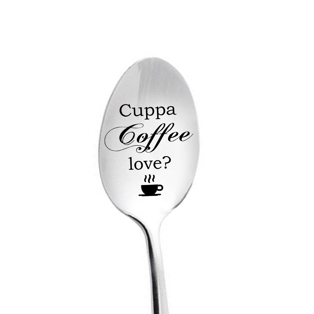 Cuppa Coffee Love Personalised Spoon