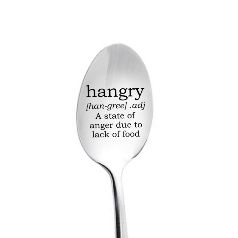 Hangry Spoon - A state of anger because of lack of food