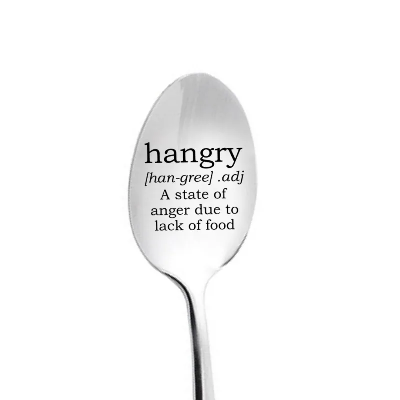 Hangry Spoon - A state of anger because of lack of food