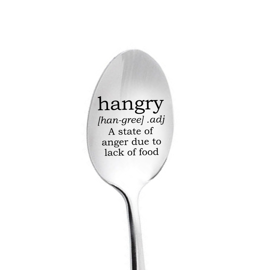 Hangry Spoon - A state of anger because of lack of food