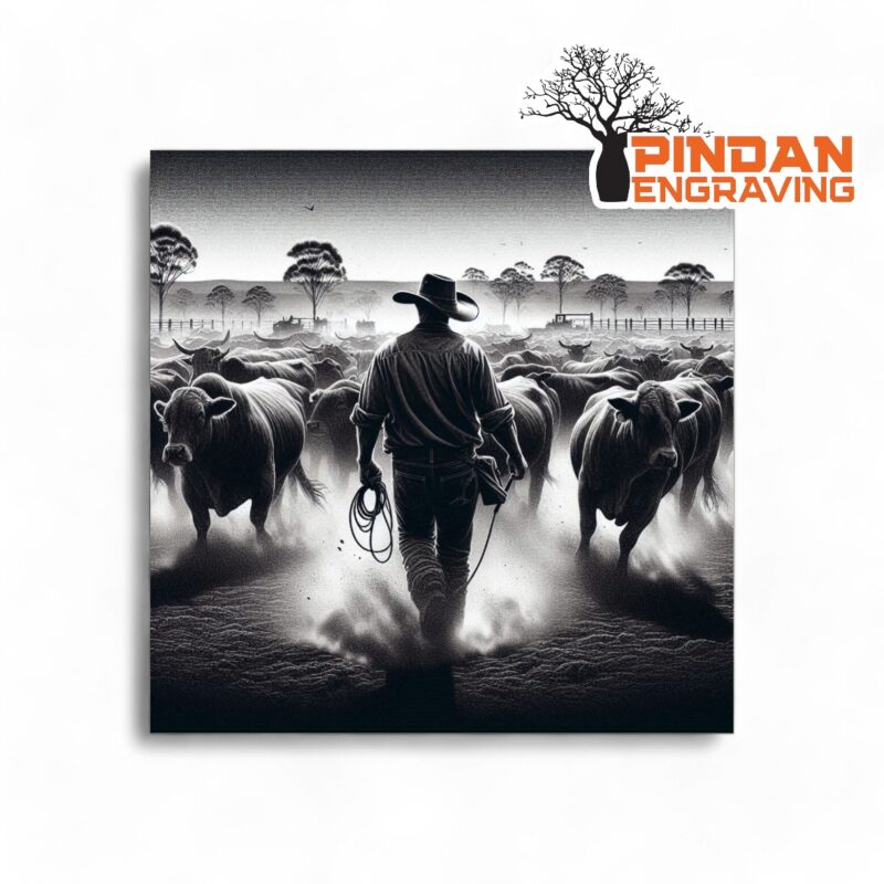 Kimberley Cowboy Slate Coaster