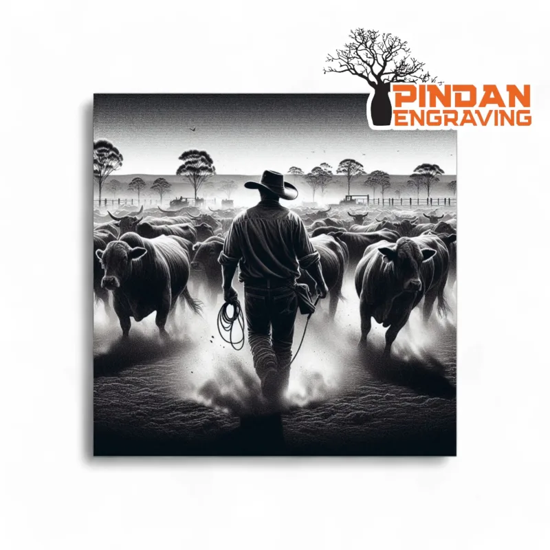 Kimberley Cowboy Slate Coaster