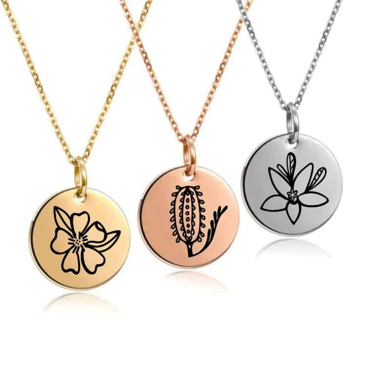 Native Flower Pendants