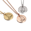 Snub Nose Dolphin Pendant Necklace 2