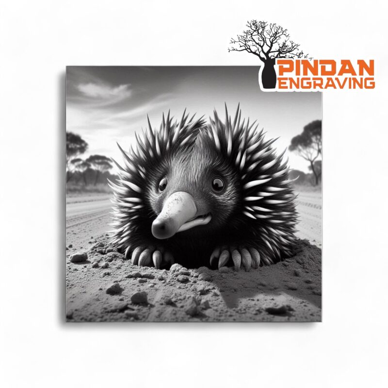 echidna slate coaster