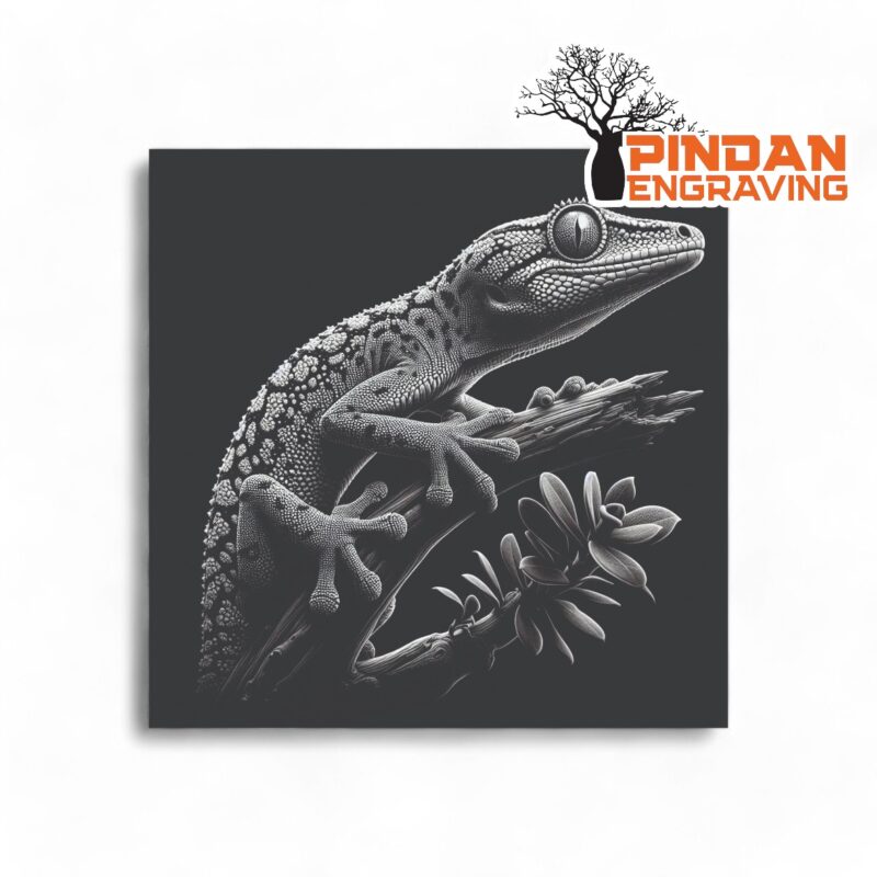 gecko slate coaster