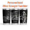 20oz Personalised Cow Girl Tumbler Customised
