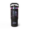 30oz Tumbler Manta Ray Custom Engraved Black