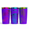 Chrome Finish Jelly Fish 20oz Tumbler Purple