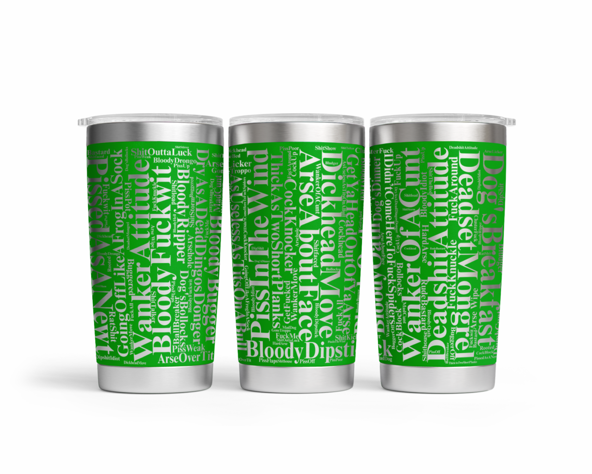 Green Aussie Slang 20oz Tumbler