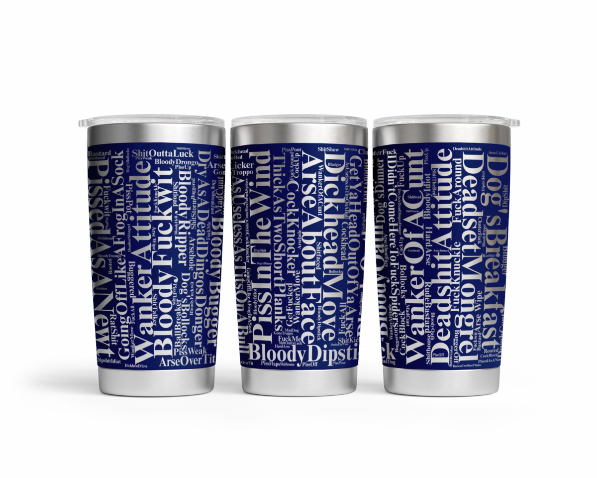 Nave Blue Aussie Slang 20oz Tumbler