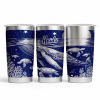 Navy Blue Whale 20oz Customised Tumbler