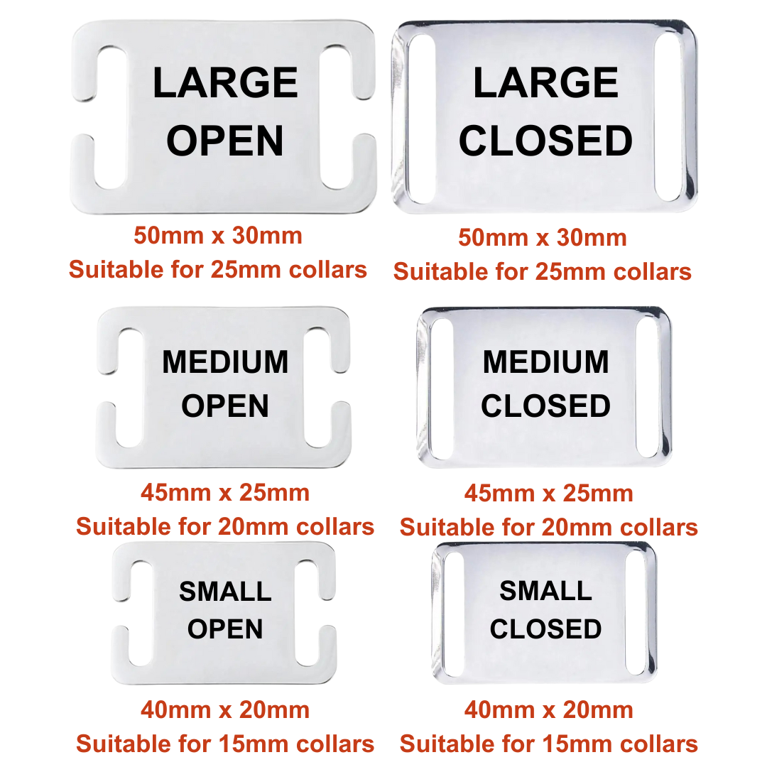 Siletn Slip on Dog Tags