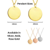 Strainless Steel Pendant Sizes