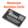 Laser Engraved Aluminium Business Cards